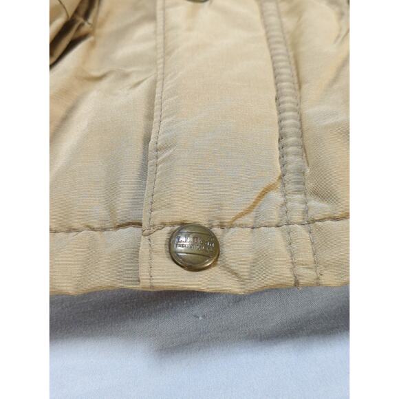 VTG LL Bean Mens M Tan Hooded Parka Jacket Field Coat Freeport Maine - Picture 5 of 16